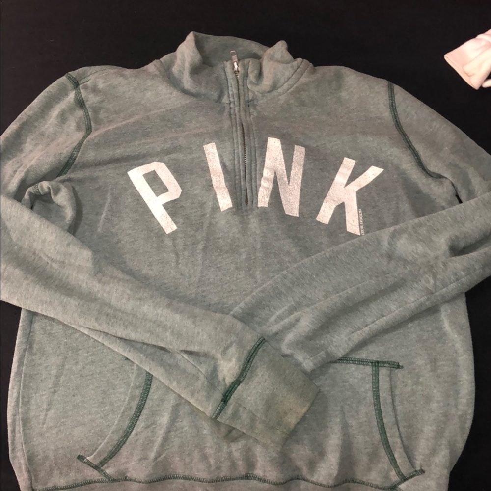 PINK victoria’s secret quarter zip
